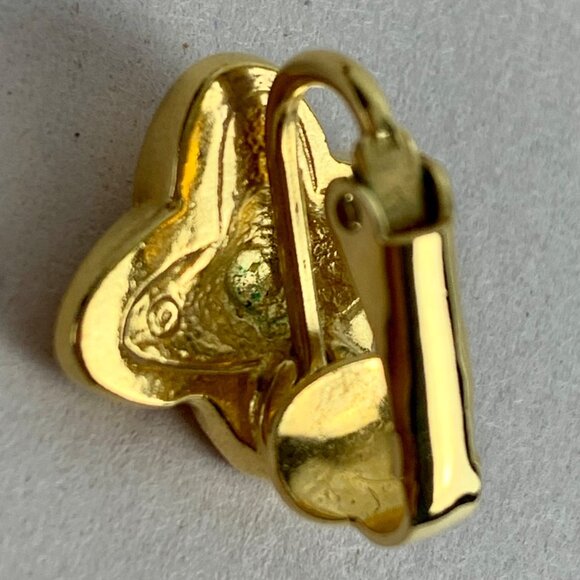 VTG Beaded Necklace, 3 Clip-On Earrings, Retractable Keychain Avon SHA Gold-Tone - Picture 9 of 10